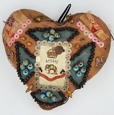 Boer War WWI British Sweetheart Pin Cushion Alexandra Princess of Wales Hussars picture