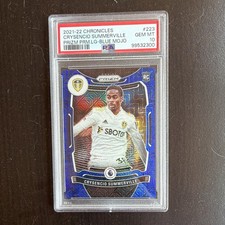 Panini Chronicles Crysencio Summerville Blue Mojo Prizm /16 RC #223 PSA 10 picture