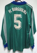 vtg Adidas FC BURGSOLMS #5 German Soccer Team Jersey XL 80s/90s Goalie Game Worn picture