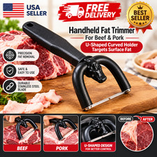 Handheld Fat Trimmer For Beef & Pork,U-Shaped Curved Holder Targets Surface Fat picture