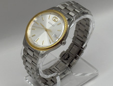 Gucci G-Timeless Quartz 38mm Yellow Gold Bezel Watch YA1264233 picture