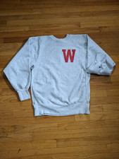 Vintage 90s Champion Reverse Weave University of Wisconsin Badgers Sweatshirt XL picture