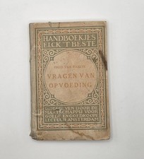 1913 Antique Dutch Book Vragen van Opvoeding - Frits van Raalte Art Nouveau picture