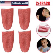 4Pcs Halloween Trick Magic Horrible Tongue Fake Tounge Realistic Elasticity Prop picture