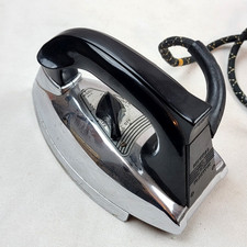 Vintage General Electric 1000W Stainless Steel Adjustable Iron Cat No 119F108 picture