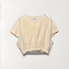 Carven Velour Cream Top picture