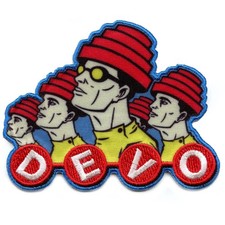 Devo Band Lineup Patch New Wave Music Sublimated Embroidered Iron On picture