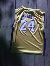 Adidas Kobe Bryant Jersey Gold and Purple Number 24 used Adult XL picture