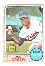 1968 Topps Rod Carew All-Star Rookie - #80 Minnesota Twins picture