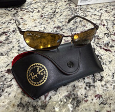 Vintage Ray-Ban RB 3190 Flight 012 Bronze Sunglasses 58☐18 Wrapped Wrap Sport picture