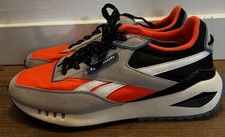 Reebok Men's Low Top Lace Up Athletic Sneaker Colorblock Orange Gray Black picture