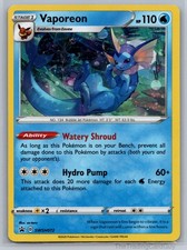 Vaporeon Promo SWSH: Sword & Shield Promo Cards Holo SWSH072 NM picture