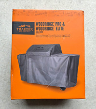 Traeger Woodridge Pro/Elite Gray Grill Cover Weather Resistant BAC775 picture