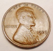1929 P Lincoln Wheat Cent / Penny  AVE CIRCULATED  **FREE SHIPPING** picture
