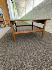 Vintage Gunnar Schwartz Mid Century Modern Danish Square Teak Coffee/Side Table picture