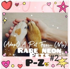 🌺 AÐOPT (All Stuff FRM M3) Today 🌸 Set #2 🌟Rare🌟 🖤 Meegas & Neeons 🌺 picture