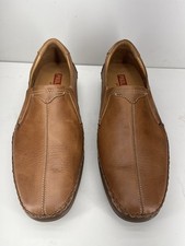 Pikolinos Men’s Brown Leather Slip-On Loafer EU 43 Rubber Sole Casual picture