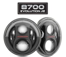 JW Speaker 8700 Evo J2 LED Headlights Pair for Jeep Wrangler JK picture