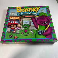 Vintage 1993 Barney Picture Game Parker Brothers Complete Board Game picture