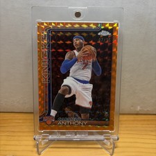 Carmelo Anthony 2025-26 Topps Chrome #148 Orange Geometric /25 Jersey Match picture
