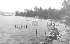 Bathing Beach Lone Tree Point Rapid City Michigan MI - Reprint picture