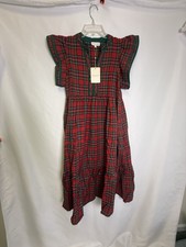 ENTRO Saylor Tiered Plaid Dress NWT sz S picture