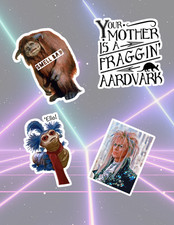 Labyrinth 80's Movie 4pc Sticker Pack picture