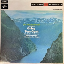 Grieg Peer Gynt Sir John Barbirolli Halle Orchestra EMI Odeon Columbia UK LP picture