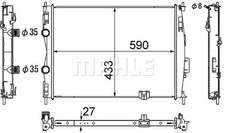 Mahle Radiator [CR1074000S] US picture
