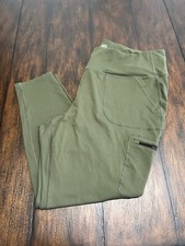 Torrid Happy Camper Active Pant Olive Green Pull On Pockets Anti Chafing Size 3X picture