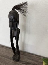 RARE Batak Headhunter Vintage Meditating Shaman Elder Carving - Sumatra - 20” picture