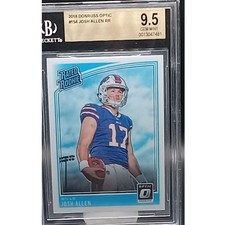 2018 Donruss Optic #154 Josh Allen Rated Rookie BGS 9.5 picture