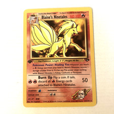1999-2000 Pokémon 1st Edito TCG Blaine's Ninetales 21/132 |  picture