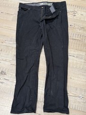 mens black Lee Jeans size 43/32, stretchy waist excellent condition picture