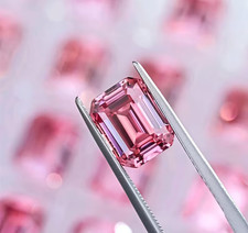 2.04 Ct Lab Grown Pink Color Diamond Emerald Cut VVS1 D Grade Certified Stone picture