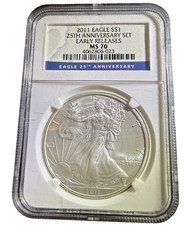 2011-W American Silver Eagle NGC MS70 Early Releases picture