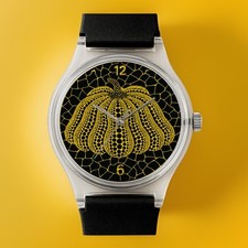 YAYOI KUSAMA Pumpkin Infinity MOMA Basquiat Dots Pop Art Wrist Watch Wristwatch picture