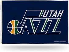 Utah Jazz Premium 3x5 Feet Flag Banner, Logo Design, Metal Grommets, Outdoor Use picture