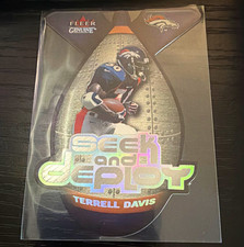 Fleer Genuine 2001 Terrell Davis Seek and Deploy Insert #4 SD Denver Broncos picture