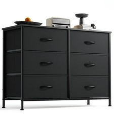 6 Drawer Dresser for Bedroom -Fabric and particle board material picture