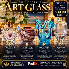 Collector’s Art Glass Showcase – Orrefors Sweden & Krosno Poland – Choose Your picture