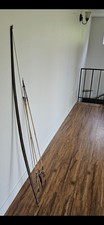 1940s 100% Authentic Papua New Guinea Fishing Bow & Arrow Set Black Palm Wood picture