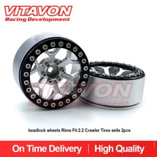 Vitavon CNC Alu beadlock wheels Fit 2.2 Crawler Tires for RYFT Capra  sells 2pcs picture