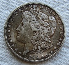 1899-S Morgan Silver Dollar Rare Key Date San Francisco  Mint XF / AU Cleaned picture