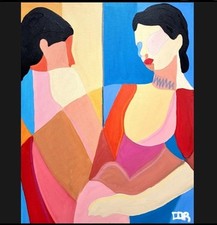 Corbellic 16x20 Gossip Lady Friends  picture