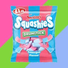 Swizzels Squashies Drumstick Bubblegum - 120g - Imported From UK - Foam Candy picture
