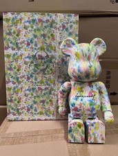 Bestselling Bearbrick400% Graffiti Floral Doll 11 inch Figure Bedroom Ornament picture