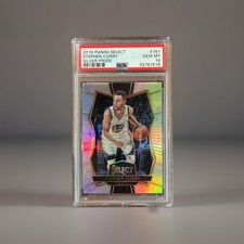 2016-17 Panini Select Stephen Curry Silver Prizm SP #161 PSA 10 - POP 51 picture