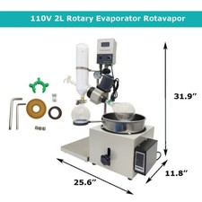 110V 2L Laboratory Rotavapor Rotovap Vacuum Rotary Evaporator with Pump Chiller picture