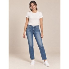 PAIGE Skyline Skinny Crop Jeans Women 30 Medium Wash Stretch Denim picture